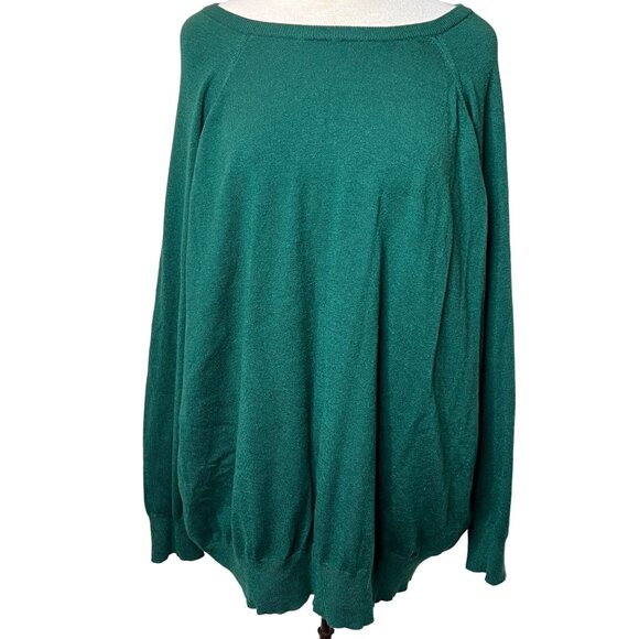 Torrid Women's Green Pullover Sweater Size 4 Soft Crew Neck - Picture 1 of 11